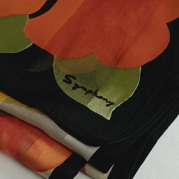 Symphony Silk Scarf. - Picture 9 of 9